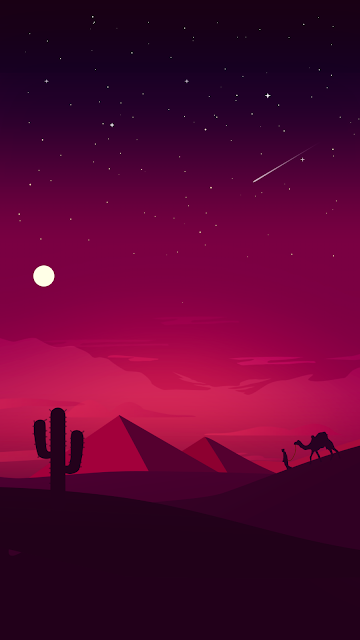 desert minimalist red purple vertical wallpaper in 1080p for mobile phone