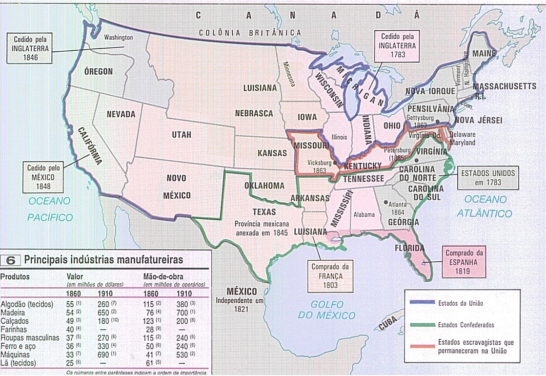 Gabinete de História: INDEPENDÊNCIA E FORMAÇÃO DOS ESTADOS UNIDOS