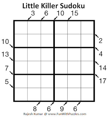 Little Killer Sudoku Puzzle (Mini Sudoku Series #114)