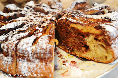 gâteau poire, banane, amandes & chocolat 