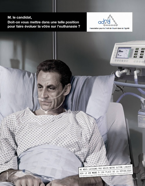 ADMD - Nicolas Sarkozy - Doit-on vous mettre dans une telle position pour faire évoluer la vôtre sur l'euthanasie?