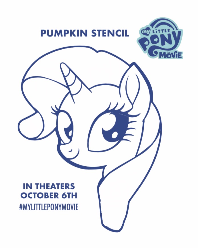 Easy My Little Pony Pumpkin Stencils