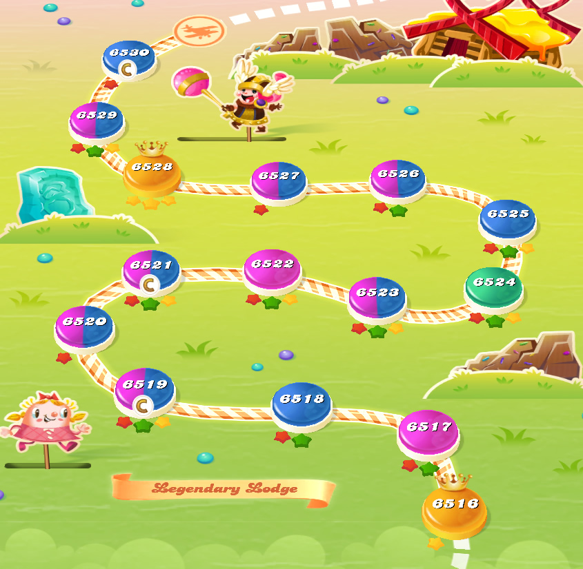 Candy Crush Saga level 6516-6530 Candy Crush Saga level 6516-6530