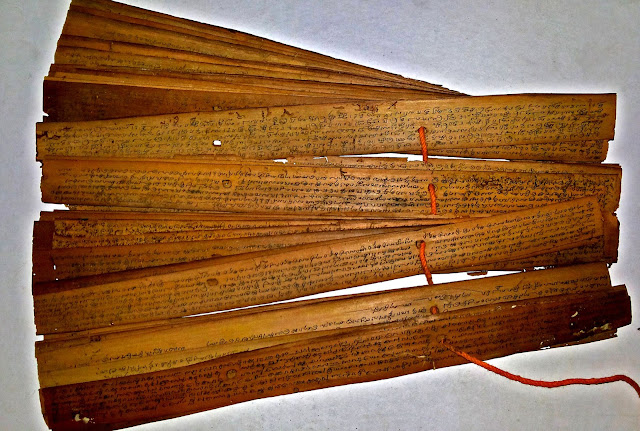 Abu Dervish Ancient Manuscript Review Antique Indian Hindu Palm