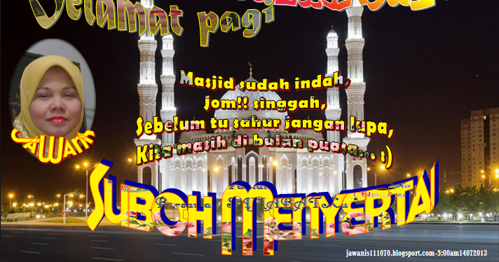 Jawapan Salam Subuh Rasmi My