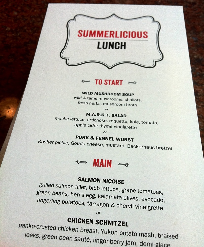 kitchen frolic summerlicious anniversary lunch Bier Markt Don Mills
