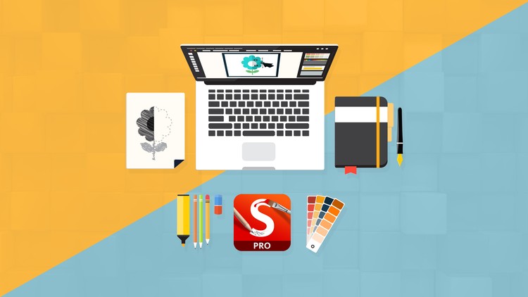 كورسات سكيتش بوك برو تعلم الرسم بسهولة في برنامج سكيتش بوك برو 7