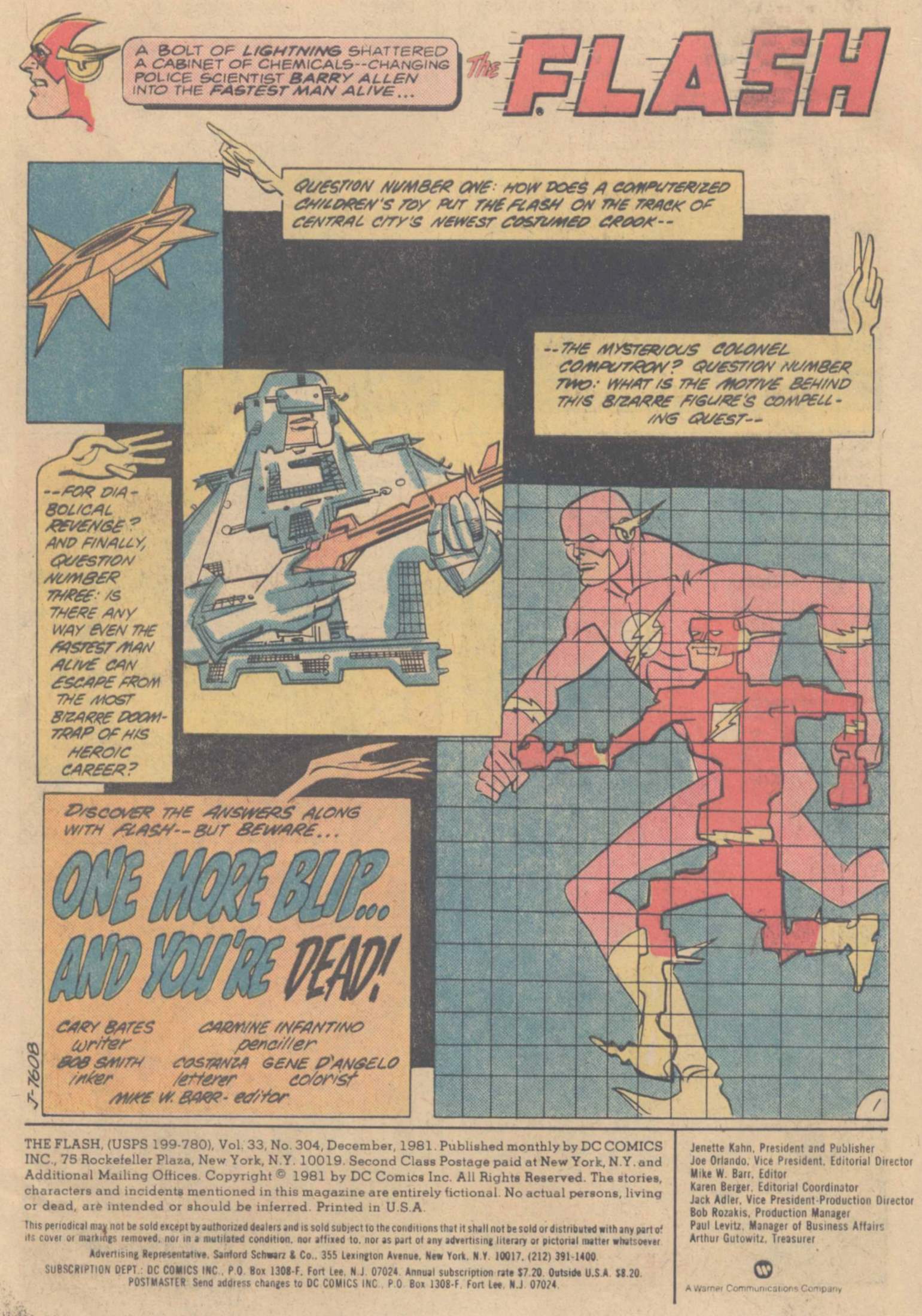 Read online The Flash (1959) comic -  Issue #304 - 3