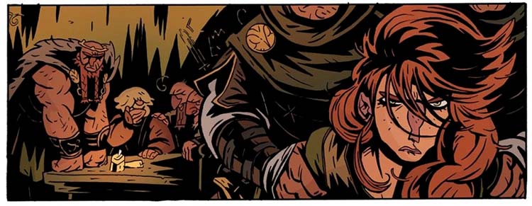 "Princesa guerrera" del cómic de Grafito Editorial "El Rey Araña"
