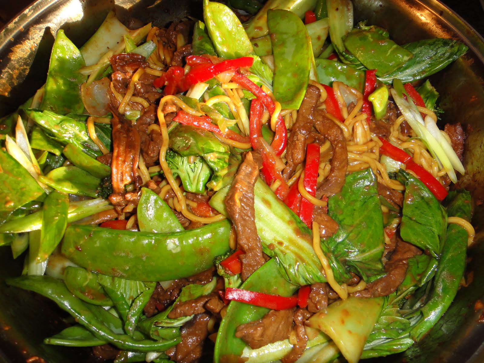 One Day At A Time Hoisin Beef Stirfry with Hokkien Noodles