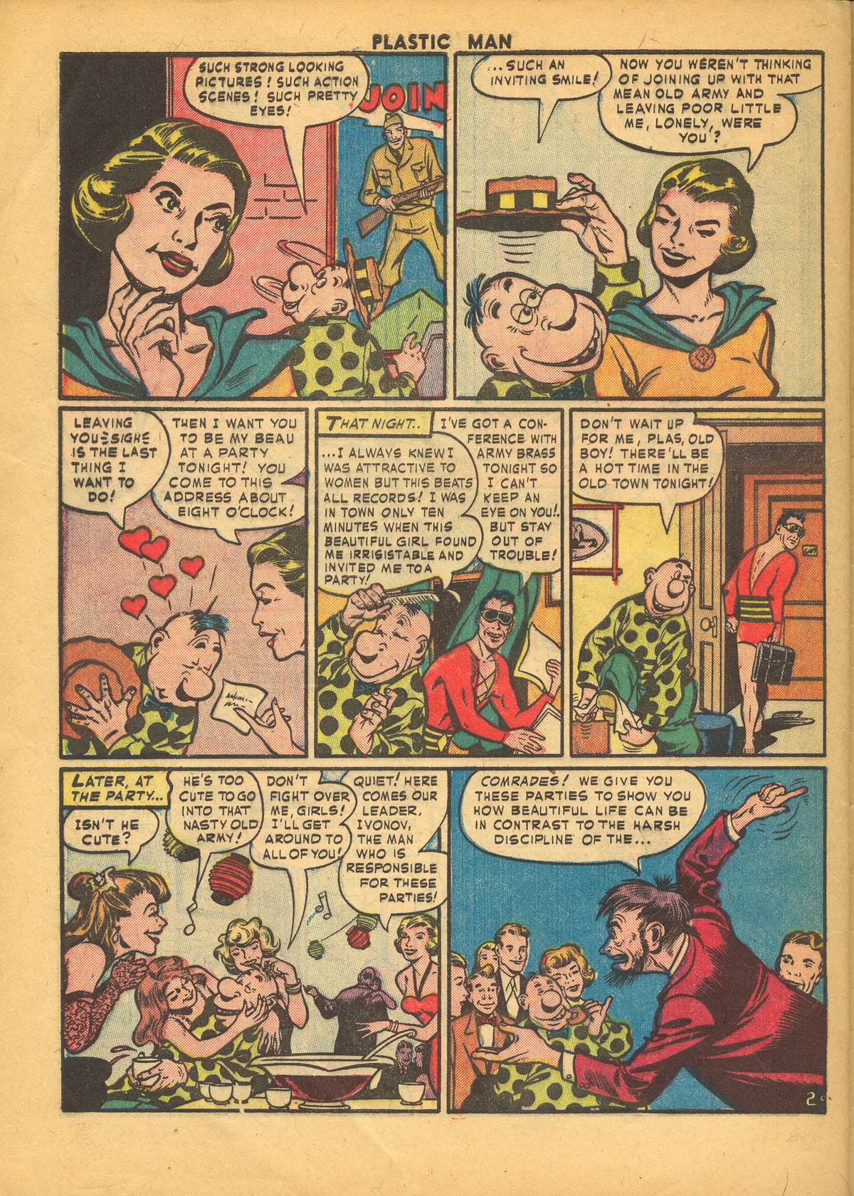 Read online Plastic Man (1943) comic -  Issue #34 - 28