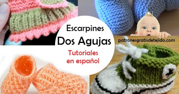 colorante Para aumentar Velo Escarpines para Bebes Tejidos en Dos Agujas / 8 Tutoriales en Español