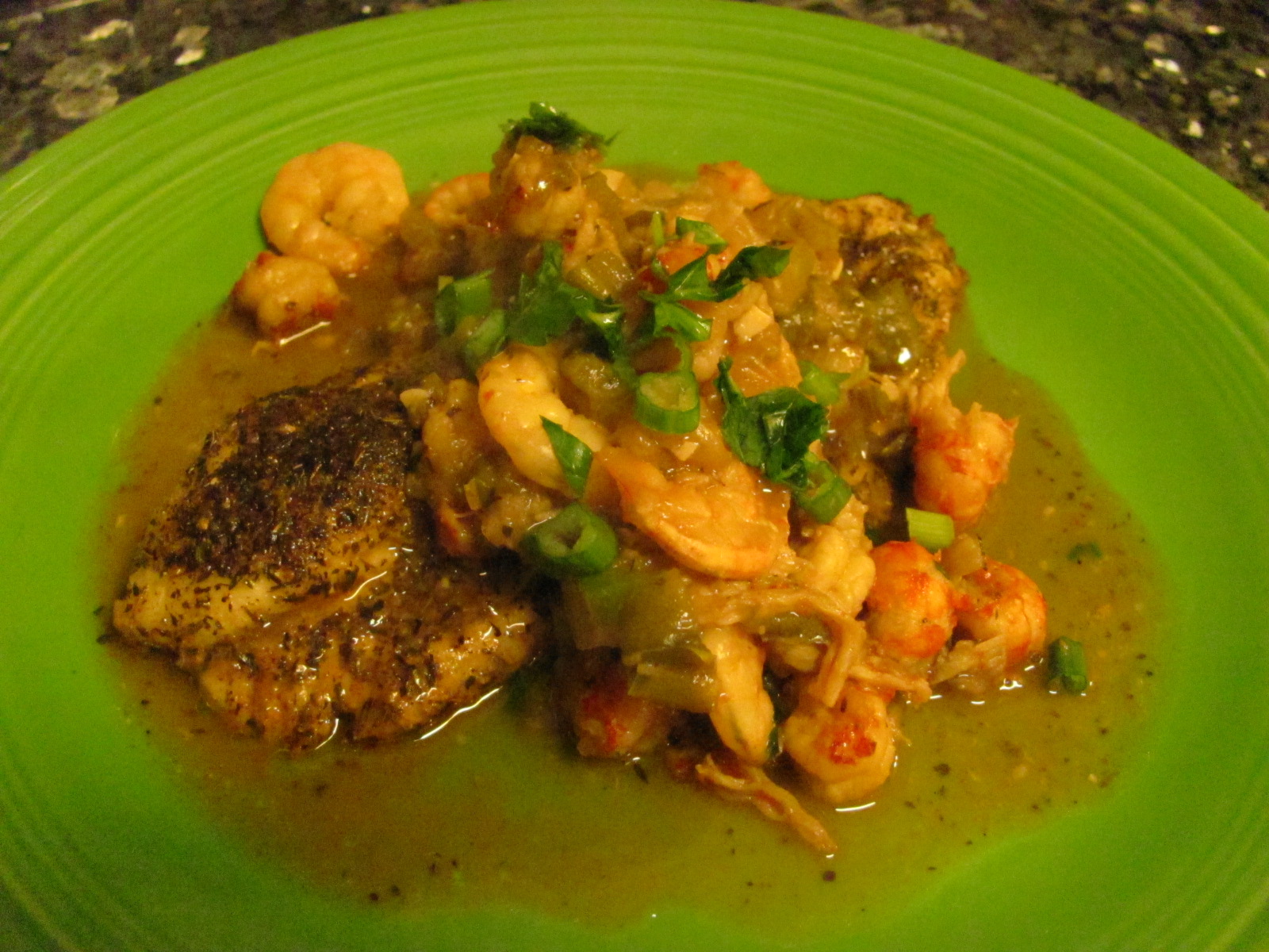 Crawfish and Shrimp Étouffée with Bronzed Catfish Cooking and Recipes