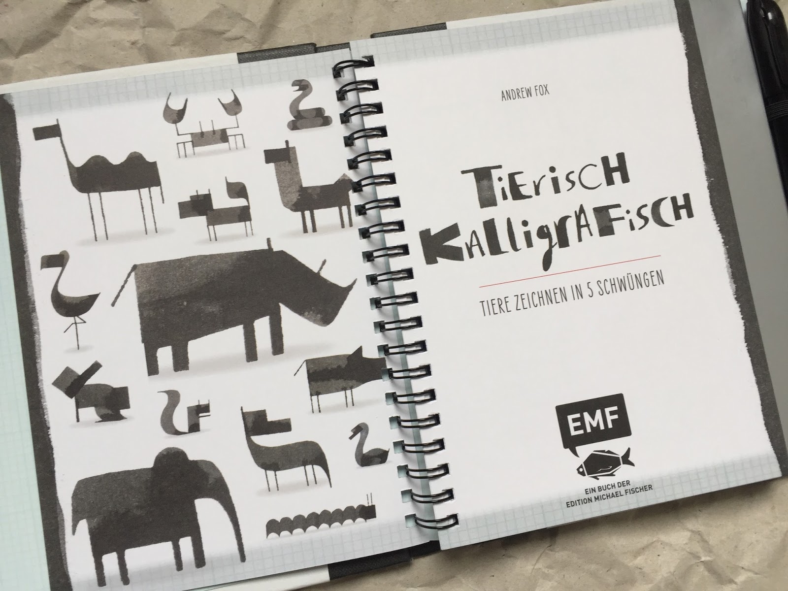 Creadienstag Naturlich Kalligrafisch Und Tierisch Kalligrafisch