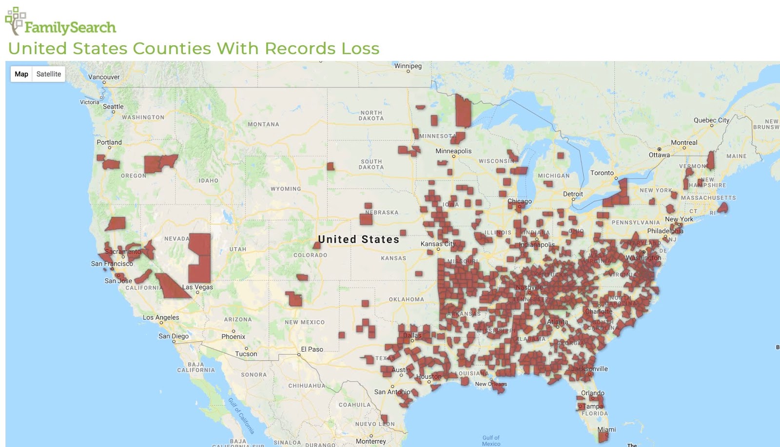 i used to think of record loss as being related to burned counties and a southern researcher s problem i was wrong on both counts i used to think of record loss as being related to burned counties and a southern researcher s problem i was wrong on both counts