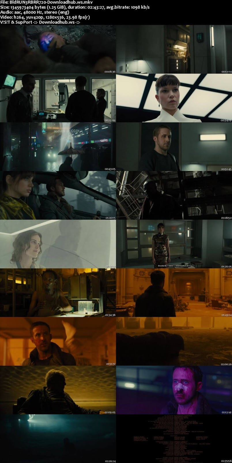 Blade Runner 2049 2017 English 720p BRRip 1.3GB ESubs