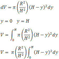 Integral para el cálculo del volumen de un cono Integral-para-el -cálculo-del-volumen-de-un-cono