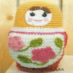 patron gratis matrioska amigurumi