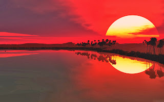 KUMPULAN FOTO SUNSET  INDAH Gambar  Sunset  Terbaik Pantai 