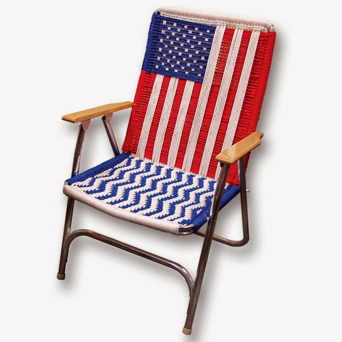 Pepperell Crafts! USA Flag Chair