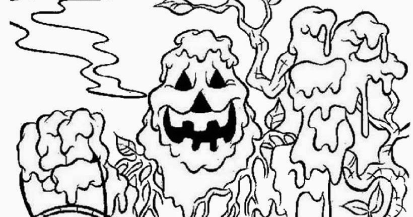 h is for halloween coloring pages - photo #38