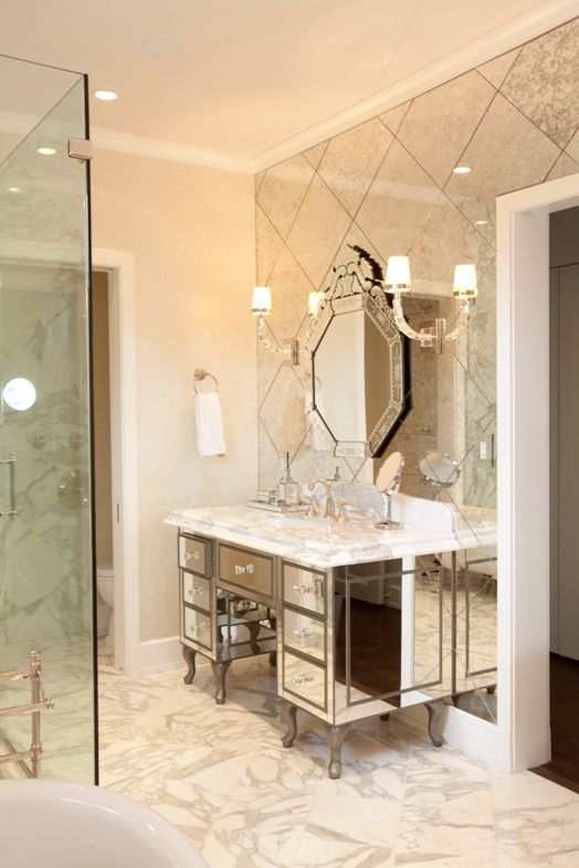 25 Over the Top Glam Rooms (Bathrooms, Foyers, Hallways, Dressing Rooms