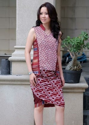 Gaun batik santai model mini dress remaja putri Gaun batik santai model mini dress remaja putri