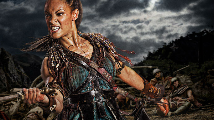 Cynthia Addai-Robinson como Naevia (a partir de la 2ª temporada de Spartacus)
