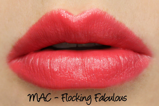 MAC Flocking Fabulous lipstick swatches & review