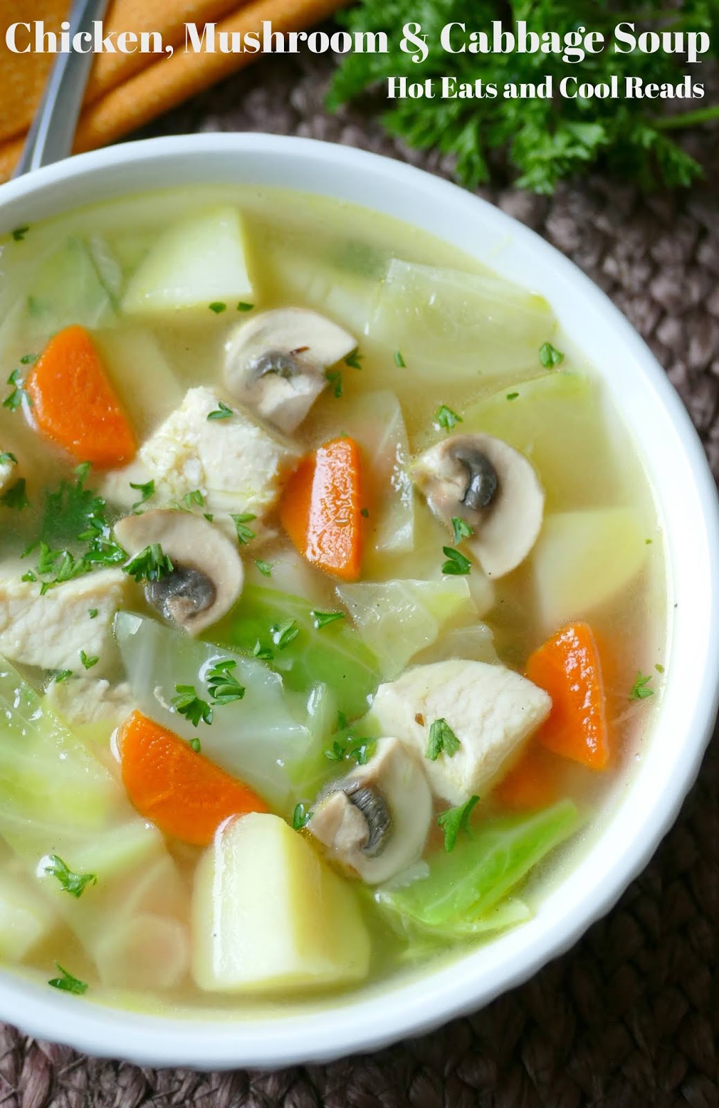 Chicken, Mushroom and Cabbage Soup Recipe