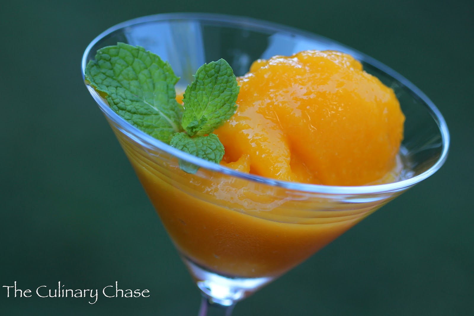 Mango Sorbet - an ode to summer! - The Culinary Chase