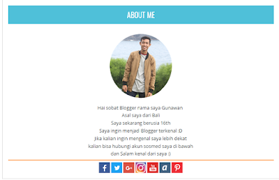 Cara Membuat About Me Simple Dan Keren Di Blog Gudang Ilmu It