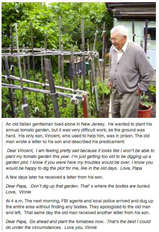 An Old Italian Gentleman Lived Alone In New Jersey. His Son Helps Him planting tomato From Prison Like A Boss