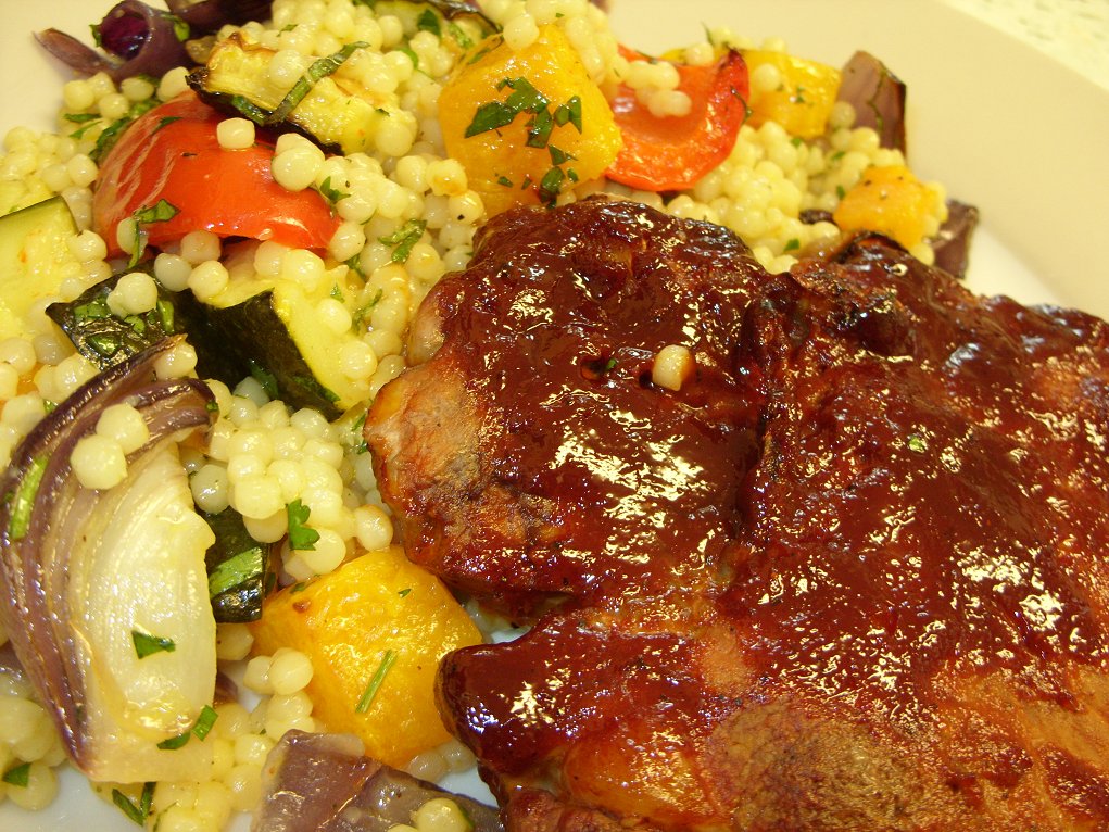 Jenny Eatwell's Rhubarb & Ginger Mediterranean style giant couscous