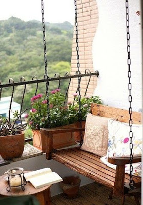 Blog Achados de Decoração. Decoração para sacadas e terraços pequenos ou minúsculos