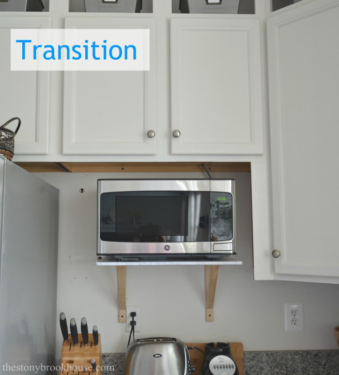 Transition Microwave Shelf