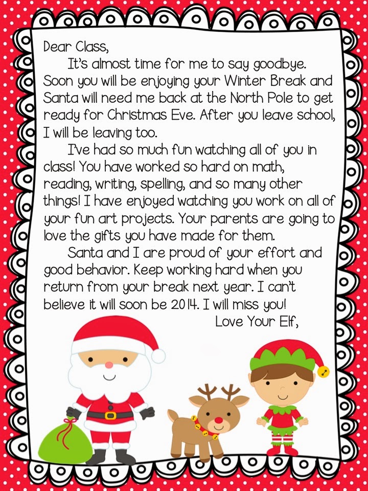 Elf On A Shelf Goodbye Letter Templates | Search Results | Calendar 2015