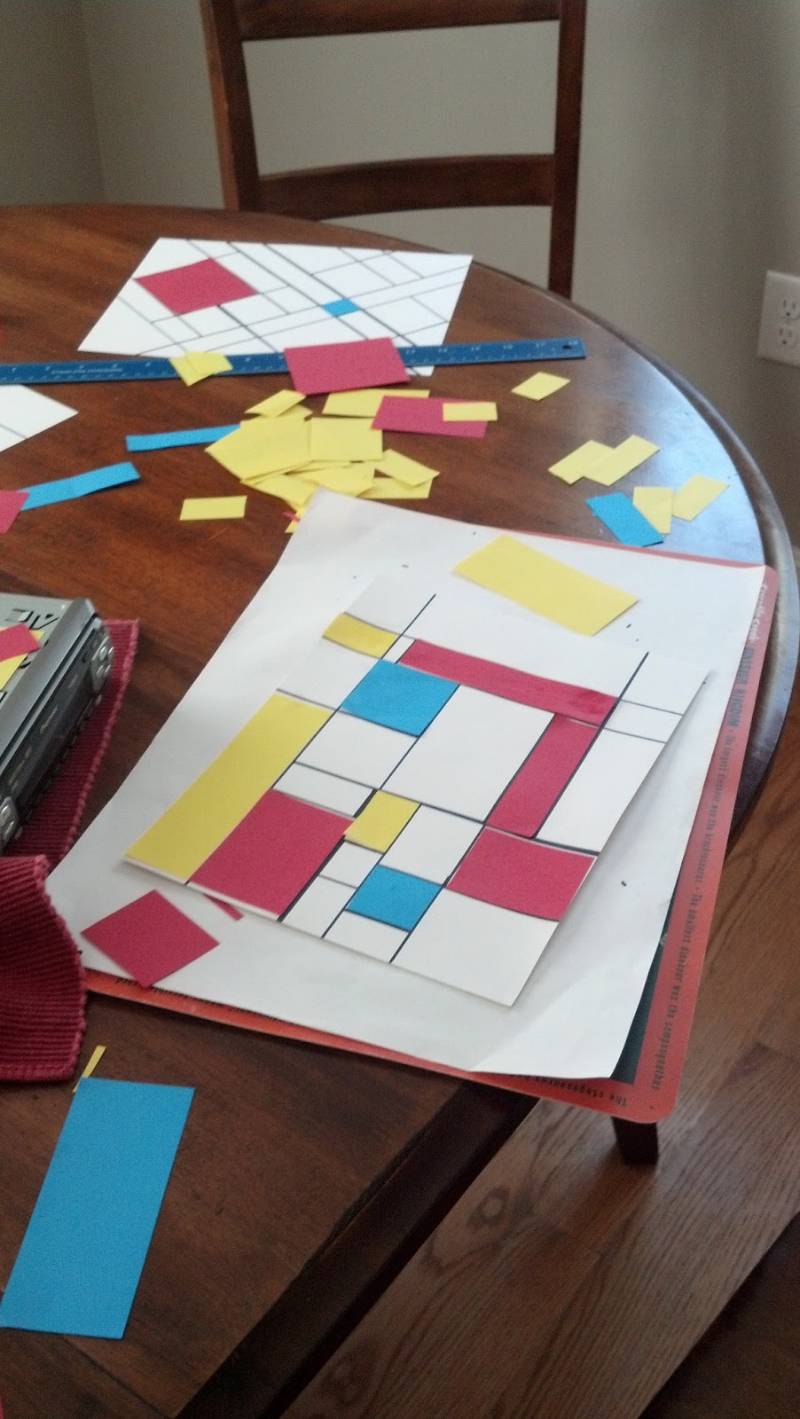Mondrian Art Project for Kids - The Crafty Classroom