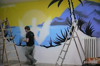 Artystyczne malowanie ścian w Warszawie, murale 3D