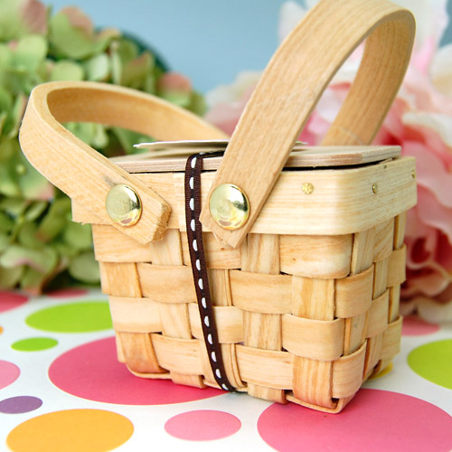 Mini Woven Picnic Baskets FashionBridesMaid