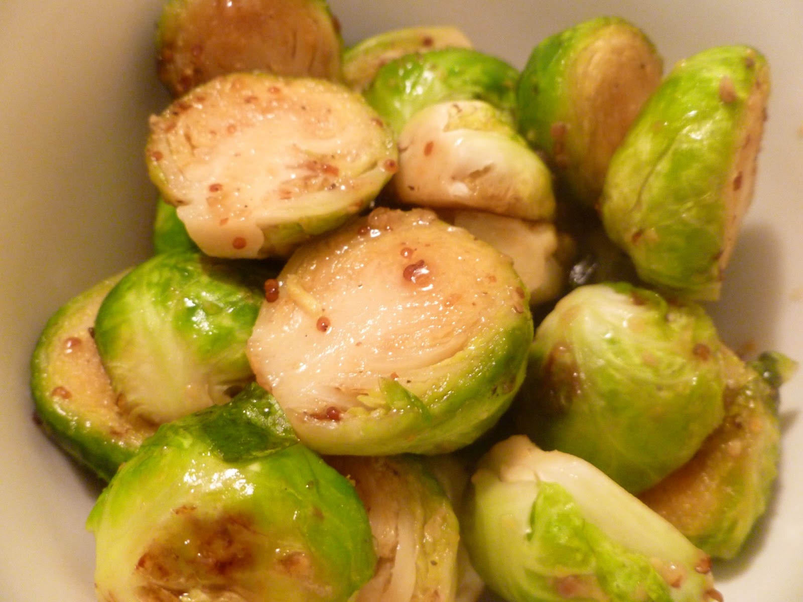 The Gourmet Student Maple Mustard Brussel Sprouts