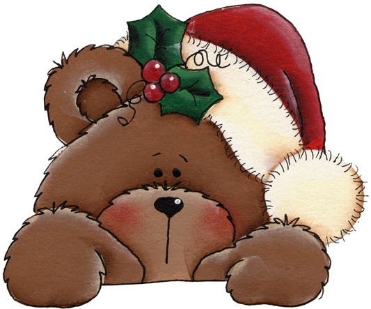 christmas teddy bear clip art free - photo #12