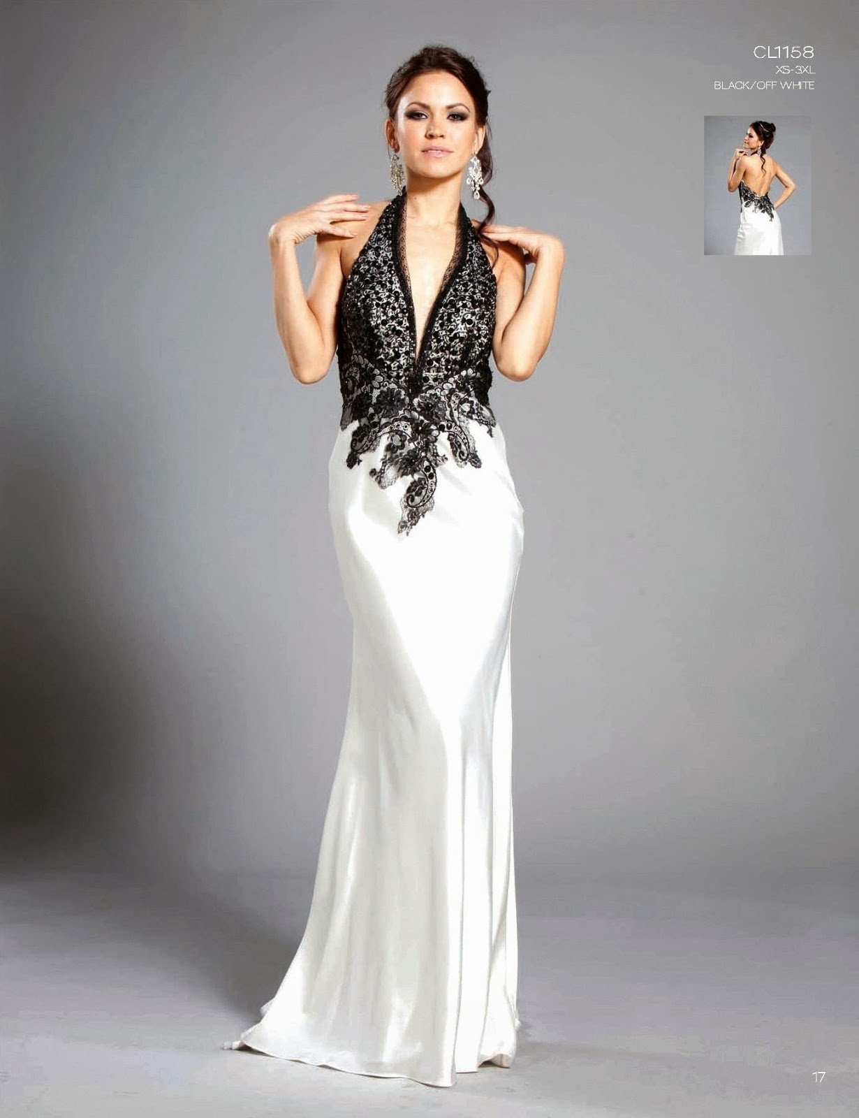 outfit blanco y negro mujer fiesta