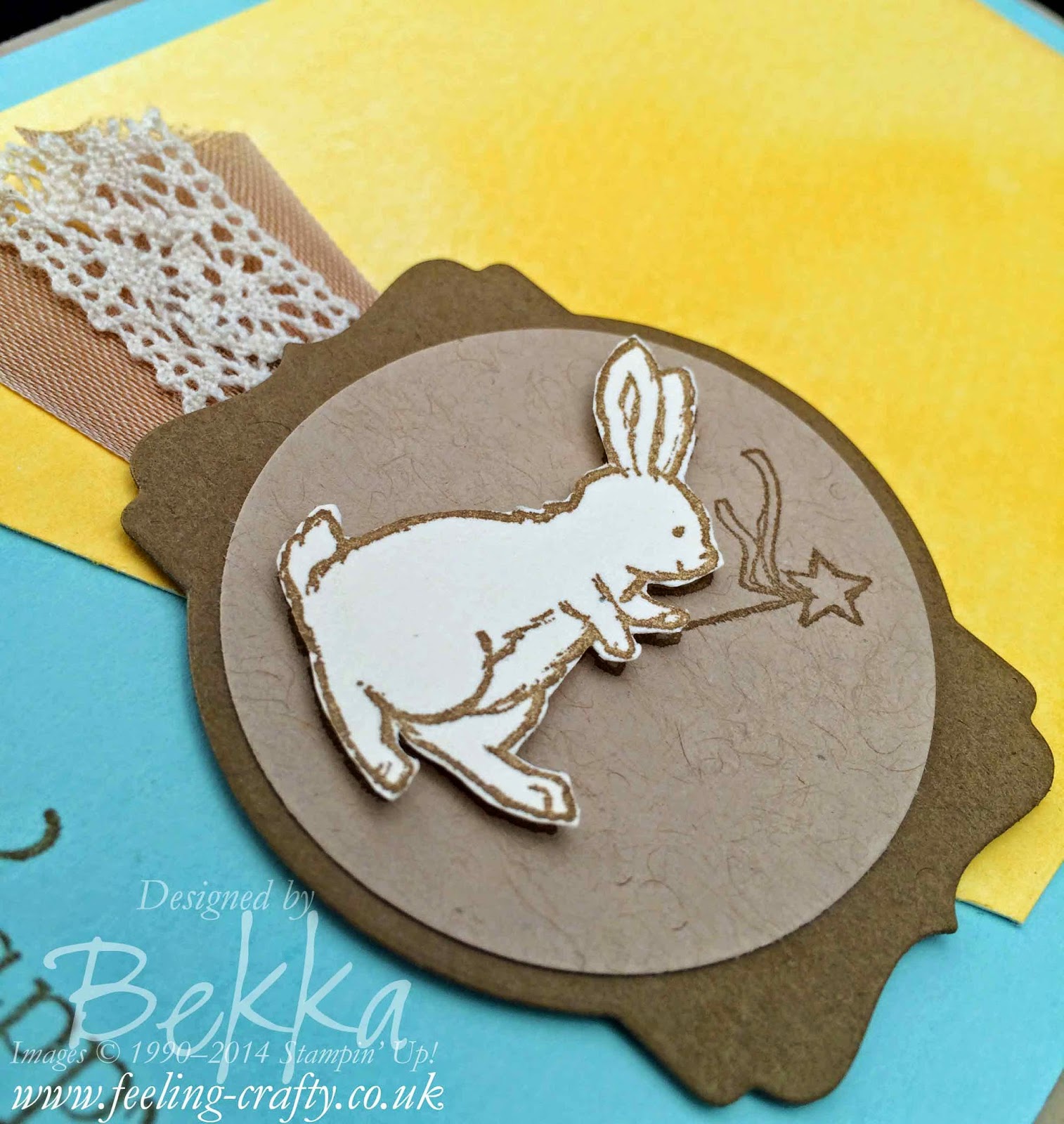 Storybook Friends Easter Card by Stampin' Up! UK Independent Demonstrator Bekka - check out her blog for lots of great ideas