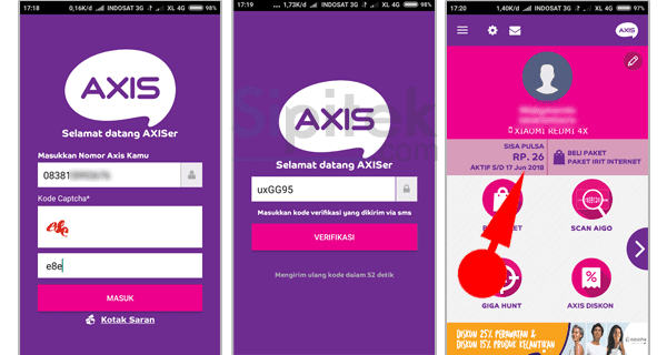 Aplikasi AXIS net Aplikasi AXIS net
