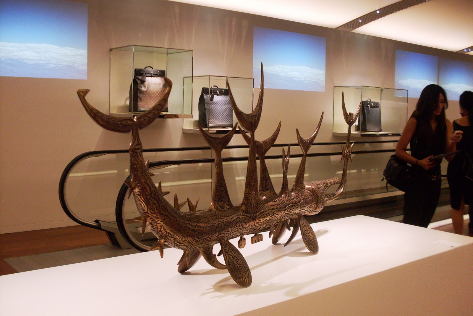 Must See - Check out the art at Louis Vuitton Island Maison at MBS