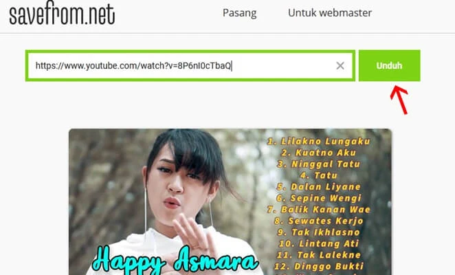 cara download lagu full album