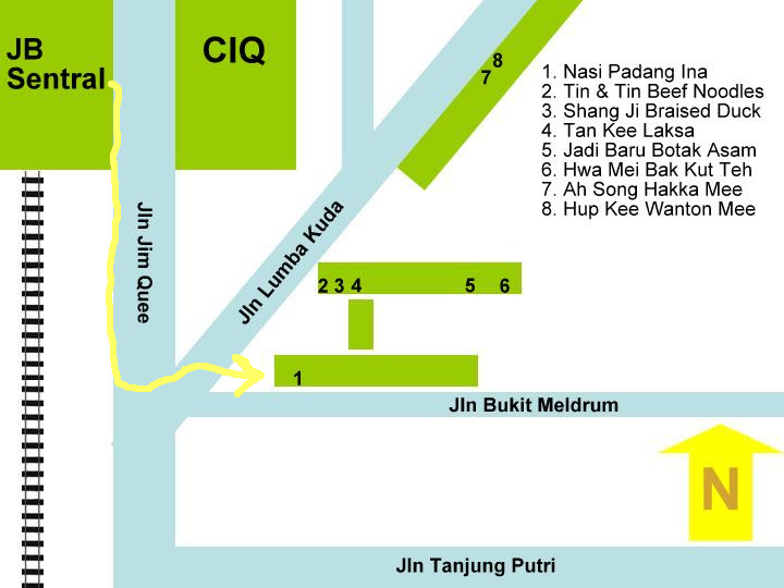 JB Food on Foot Day Trip Walking Food Tour of Jalan Lumba Kuda Area