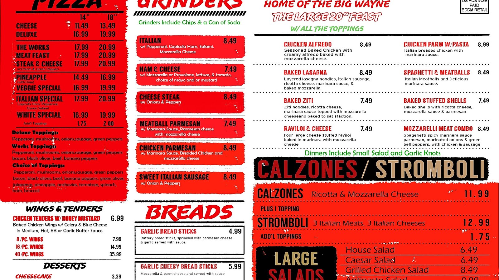 Pizza Villa Land O Lakes Menu Villa Choices