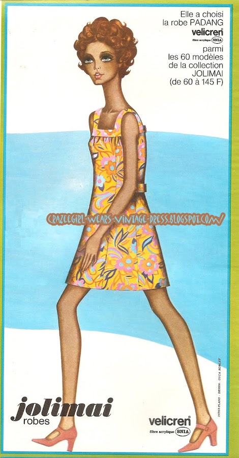 Jolimai dress - 1968 60s 1960